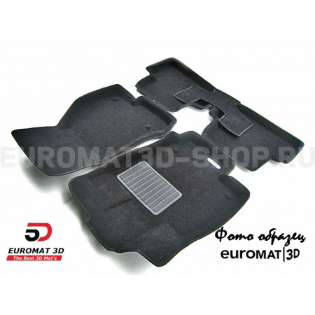 Текстильные 3D коврики Euromat3D Business в салон для Ford Galaxy (2008-) № EMC3D-002212
