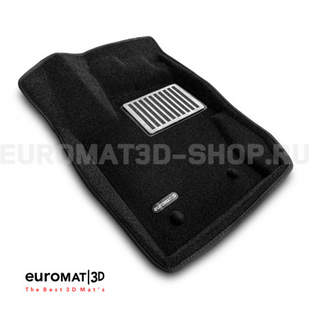 Текстильные 3D коврики Euromat3D Lux в салон для Renault Logan (2005-2014) № EM3D-004211