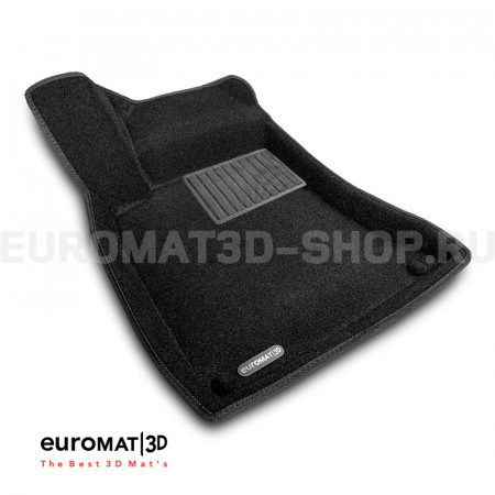 Текстильные 3D коврики Euromat3D Business в салон для Mercedes CLA-Class (C118) (2019-) № EMC3D-003510