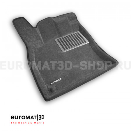 Текстильные 3D коврики Euromat3D Lux в салон для Skoda Superb (2015-) № EM3D-004510G Серые