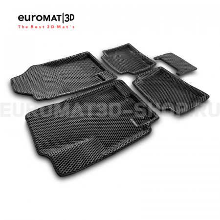 3D коврики Euromat3D EVA в салон для Kia Rio (2011-2016) № EM3DEVA-002922