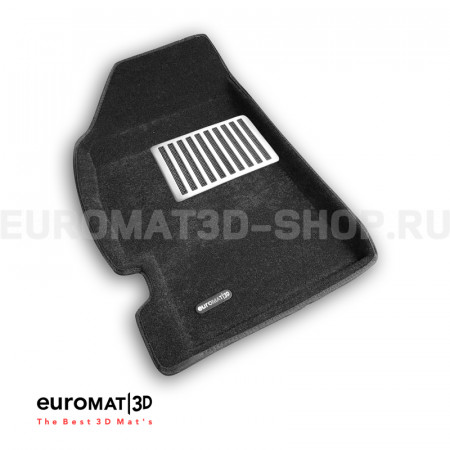 Текстильные 3D коврики Euromat3D Lux в салон для Chevrolet Spark (2009-2016) № EM3D-001508