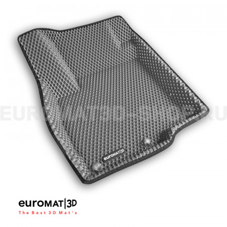 3D коврики Euromat3D EVA в салон для Peugeot 4007 № EM3DEVA-003609G Серые