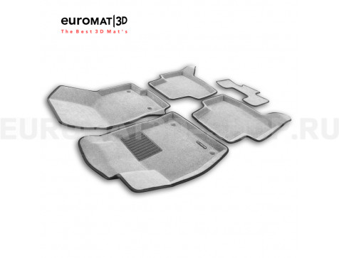 Текстильные 3D коврики Euromat3D Business в салон для Skoda Octavia A7 (2013-2020) № EMC3D-004507G Светло-серые Текстильные 3D коврики Euromat3D Business в салон для Skoda Octavia A7 (2013-2020) № EMC3D-004507G Светло-серые