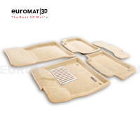 Текстильные 3D коврики Euromat3D Lux в салон для Audi Q5L (2017-2026) № EM3D-001117T Бежевые Текстильные 3D коврики Euromat3D Lux в салон для Audi Q5L (2017-2026) № EM3D-001117T Бежевые